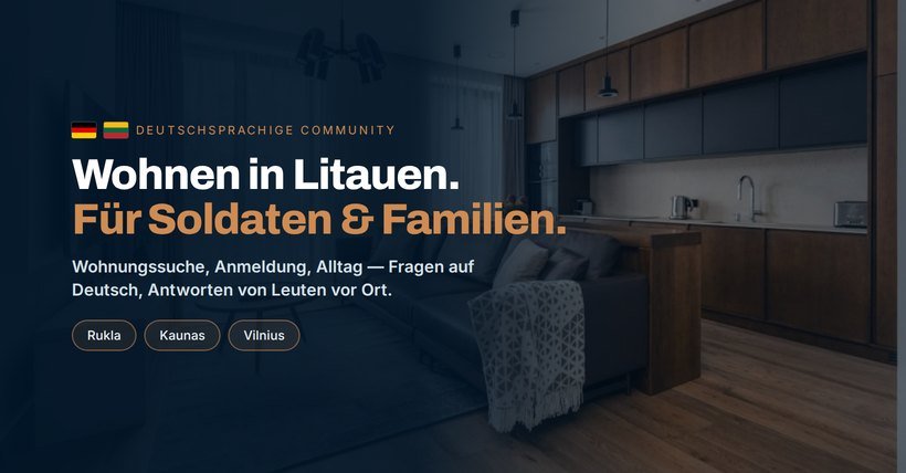 Facebook-Gruppe Wohnen in Litauen