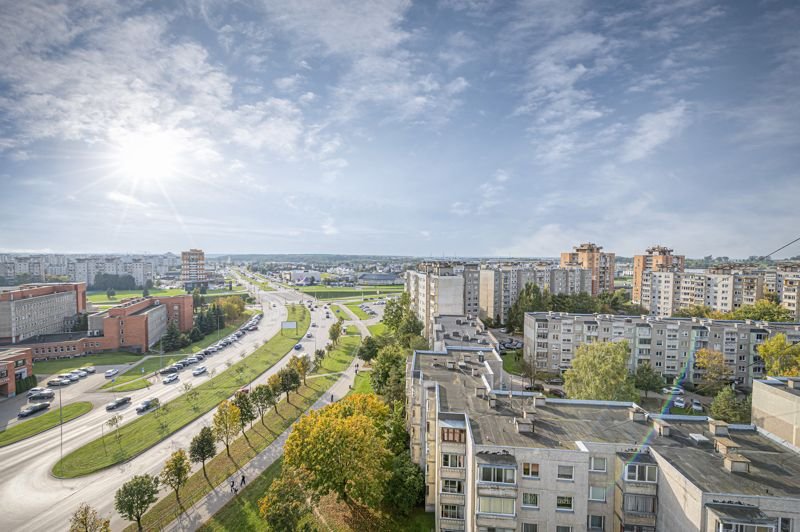 Vaizdas iš 12 aukšto – Šarkuvos g., Šilainiai