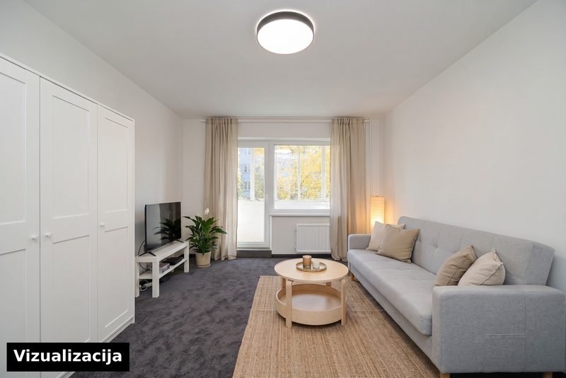 Kambarys su IKEA baldais – vizualizacija