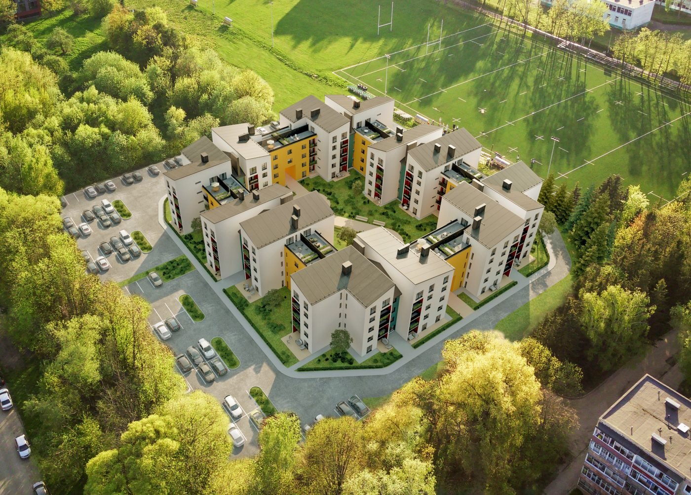 Paparčio žiedas projektas iš viršaus, Partizanų g. 192b, Kaunas